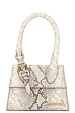 JACQUEMUS Le Chiquito Moyen Boucle in Beige, view 3, click to view large image.