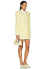 JACQUEMUS Le Petit Calino in Pale Yellow, view 2, click to view large image.