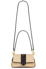 JACQUEMUS Le Petit Bambimou in Ivory & Black, view 1, click to view large image.