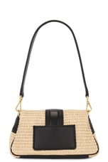 JACQUEMUS Le Petit Bambimou in Ivory & Black, view 4, click to view large image.