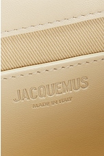 JACQUEMUS La Petite Pochette Rond Bag in Light Ivory, view 6, click to view large image.
