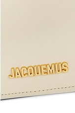JACQUEMUS La Petite Pochette Rond Bag in Light Ivory, view 7, click to view large image.