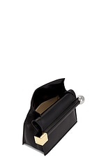 JACQUEMUS La Pochette Rond Carre Bag in Black, view 5, click to view large image.