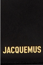 JACQUEMUS La Pochette Rond Carre Bag in Black, view 7, click to view large image.