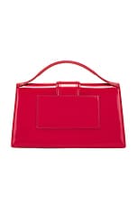 JACQUEMUS Le Grand Bambino Bag in Red, view 4, click to view large image.