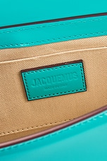 JACQUEMUS Le Chiquito Long Boucle Bag in Turquoise, view 7, click to view large image.