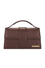 JACQUEMUS Le Grand Bambino Bag in Brown, view 3, click to view large image.