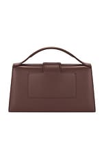 JACQUEMUS Le Grand Bambino Bag in Brown, view 4, click to view large image.