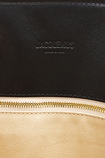 JACQUEMUS Le Bambola Bag in Natural & Black, view 5, click to view large image.