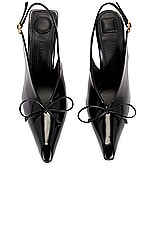 JACQUEMUS Les Slingbacks Cubisto H in Black, view 4, click to view large image.