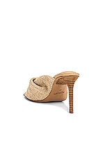 JACQUEMUS Les Mules Bagnu in Beige, view 3, click to view large image.