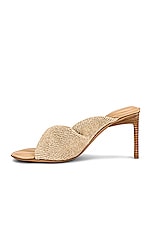 JACQUEMUS Les Mules Bagnu in Beige, view 5, click to view large image.