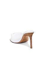 JACQUEMUS Les Mules Bagnu in White, view 3, click to view large image.