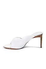 JACQUEMUS Les Mules Bagnu in White, view 5, click to view large image.