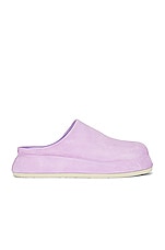JACQUEMUS Les Mules Bricciola in Lilac, view 1, click to view large image.