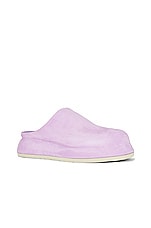 JACQUEMUS Les Mules Bricciola in Lilac, view 2, click to view large image.