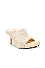 JACQUEMUS Les Mules Nuvola in Off-White, view 2, click to view large image.