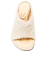 JACQUEMUS Les Mules Nuvola in Off-White, view 4, click to view large image.