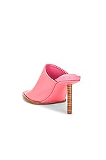 JACQUEMUS Les Mules Rond Carre in PINK, view 3, click to view large image.