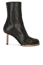 JACQUEMUS Les Bottines Rond Carre in Black, view 1, click to view large image.