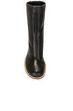 JACQUEMUS Les Bottines Rond Carre in Black, view 4, click to view large image.