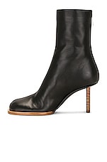 JACQUEMUS Les Bottines Rond Carre in Black, view 5, click to view large image.