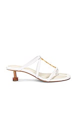 JACQUEMUS Les Sandales Basses Pralu in White, view 1, click to view large image.
