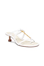 JACQUEMUS Les Sandales Basses Pralu in White, view 2, click to view large image.