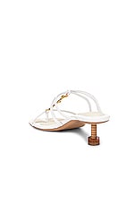 JACQUEMUS Les Sandales Basses Pralu in White, view 3, click to view large image.