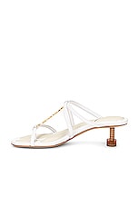 JACQUEMUS Les Sandales Basses Pralu in White, view 5, click to view large image.