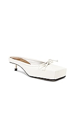 JACQUEMUS Les Mules Basses Ballet in Off White, view 2, click to view large image.