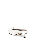 JACQUEMUS Les Mules Basses Ballet in Off White, view 3, click to view large image.