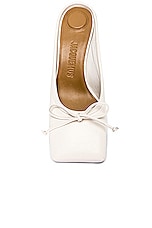 JACQUEMUS Les Mules Basses Ballet in Off White, view 4, click to view large image.