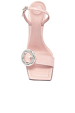 JACQUEMUS Les Sandales Regalo Haute in Light Pink, view 4, click to view large image.