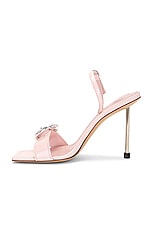 JACQUEMUS Les Sandales Regalo Haute in Light Pink, view 5, click to view large image.