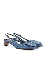 JACQUEMUS Les Slingbacks Duelo B in Blue, view 1, click to view large image.