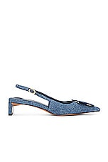 JACQUEMUS Les Slingbacks Duelo B in Blue, view 2, click to view large image.