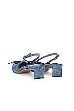 JACQUEMUS Les Slingbacks Duelo B in Blue, view 3, click to view large image.