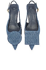 JACQUEMUS Les Slingbacks Duelo B in Blue, view 4, click to view large image.