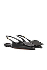 JACQUEMUS Les Slingbacks Duelo P in Black, view 1, click to view large image.