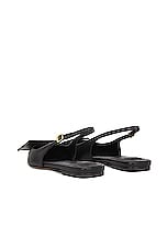 JACQUEMUS Les Slingbacks Duelo P in Black, view 3, click to view large image.