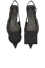 JACQUEMUS Les Slingbacks Duelo P in Black, view 4, click to view large image.