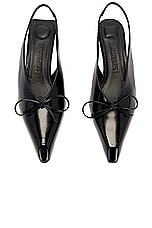 JACQUEMUS Les Slingbacks Cubisto B in Black, view 4, click to view large image.