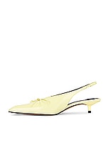 JACQUEMUS Les Slingbacks Cubisto B in Pale Yellow, view 5, click to view large image.
