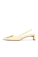 JACQUEMUS Les Slingbacks Duelo B in Ivory, view 6, click to view large image.