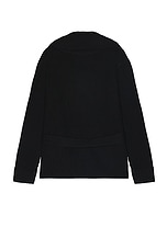 SIMKHAI Nicolai Shawl Collar Cardigan in Black, view 2, click to view large image.