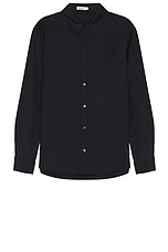 SIMKHAI Rocco Shirt Jacket in Black, view 1, click to view large image.