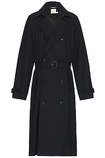 SIMKHAI Clive Belted Trench in Black, view 1, click to view large image.