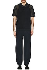 SIMKHAI Saul Darted Straight Leg Pant in Midnight, view 5, click to view large image.