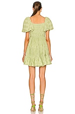SIMKHAI Cadence Mini Dress in Pear, view 3, click to view large image.